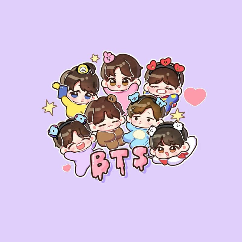 chibi cute bts