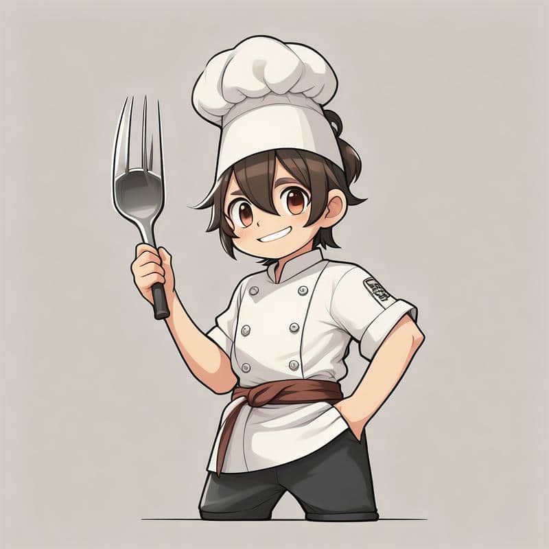 chibi đầu bếp