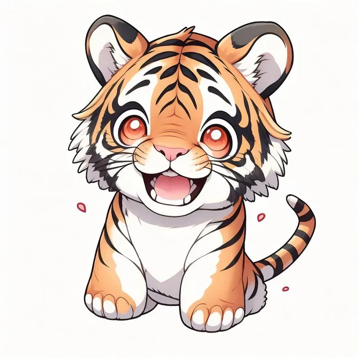 Bộ sưu tập 99+ hình ảnh Hổ chibi mập ú cute đáng yêu 5 con cọp chibi
