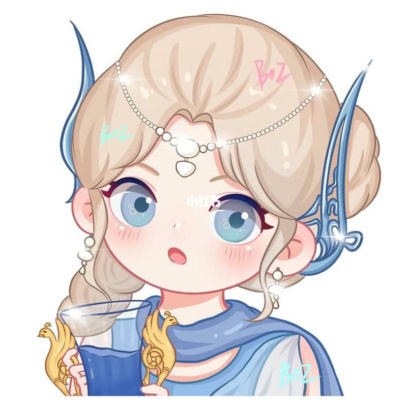 cung bảo bình nữ chibi