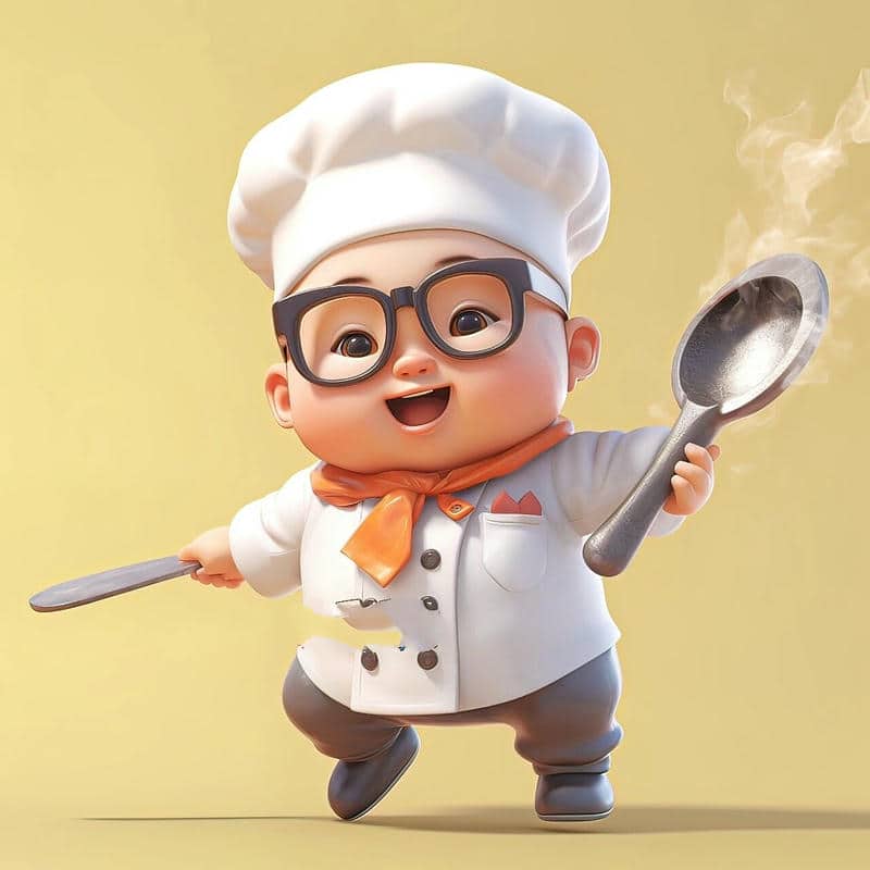 đầu bếp chibi nữ chibi cute