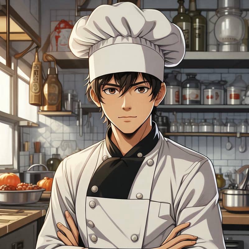 đầu bếp chibi nữ chibi