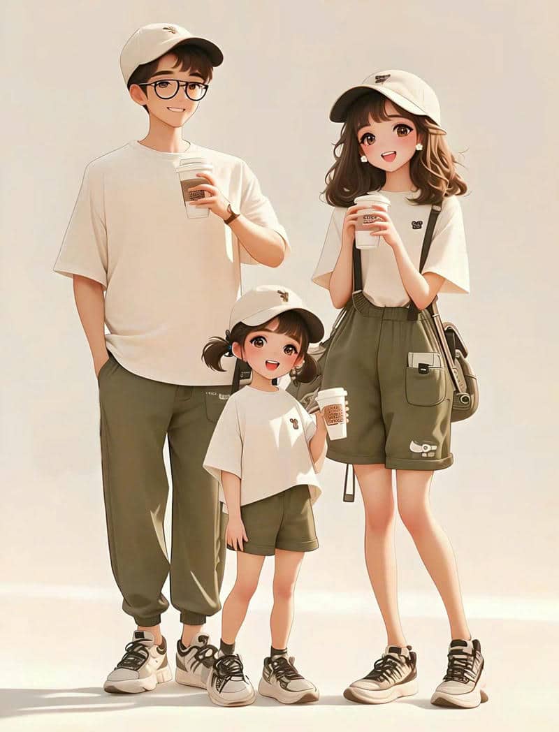 Chia sẻ 99+ hình ảnh chibi gia đình siêu dễ thương 23 gia đình 3 người ảnh