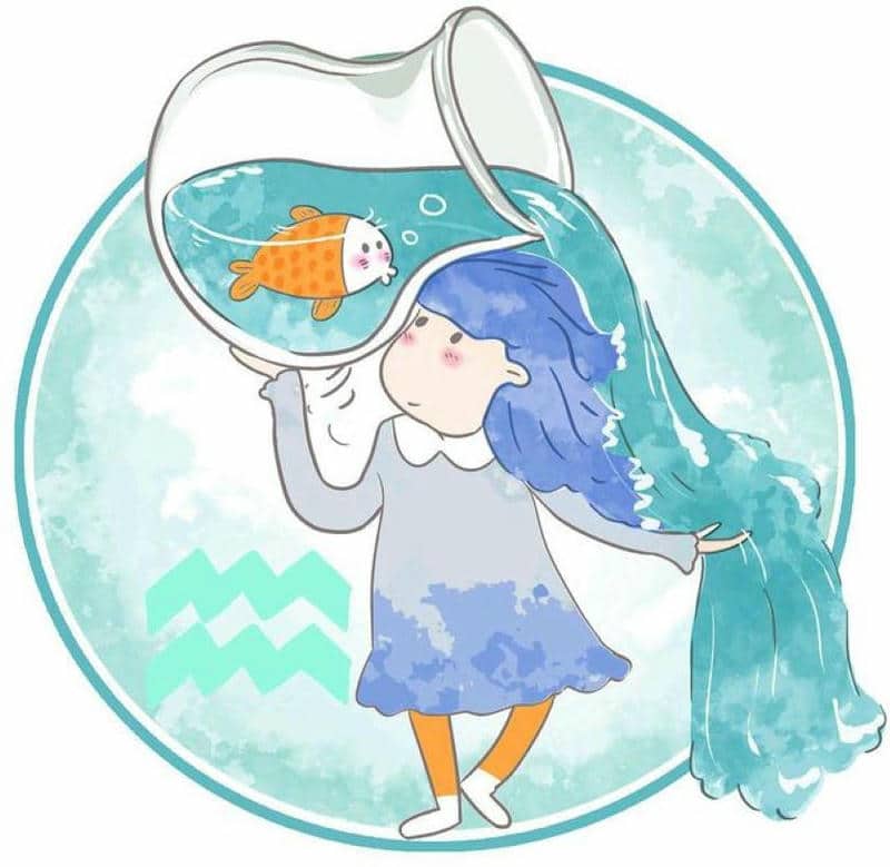 hình ảnh cung bảo bình cute