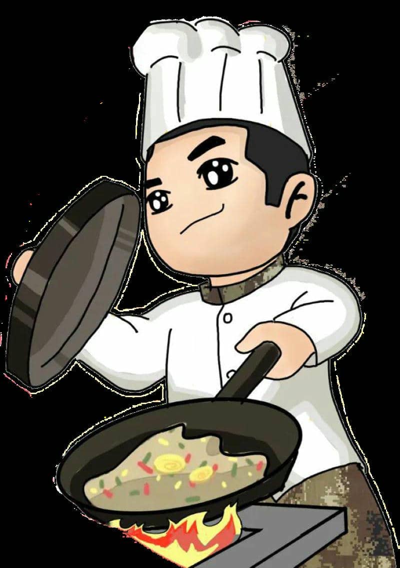 hình ảnh đầu bếp nấu ăn