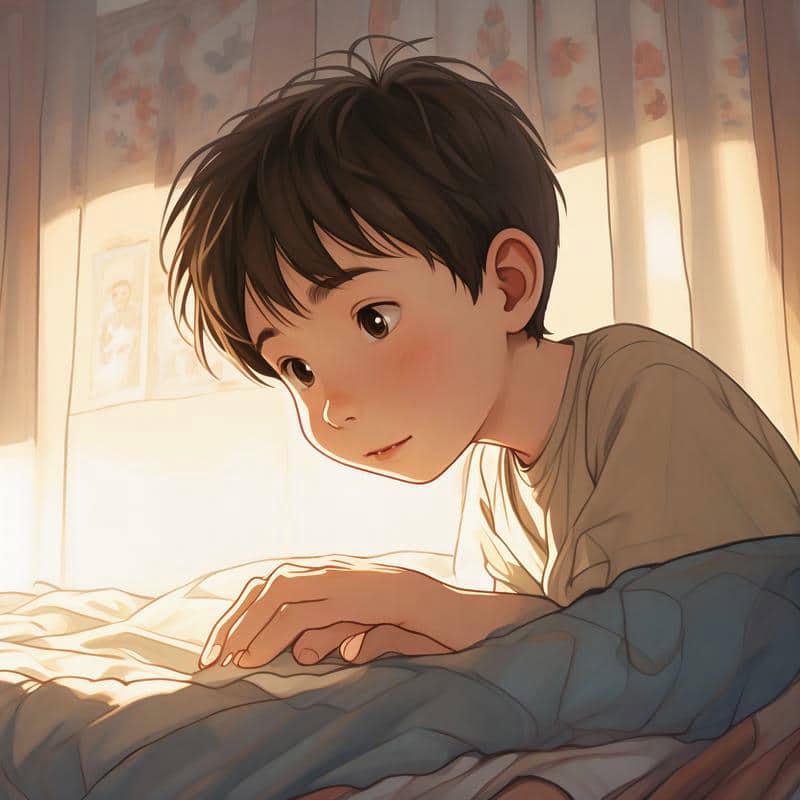 hình ảnh em bé trai anime