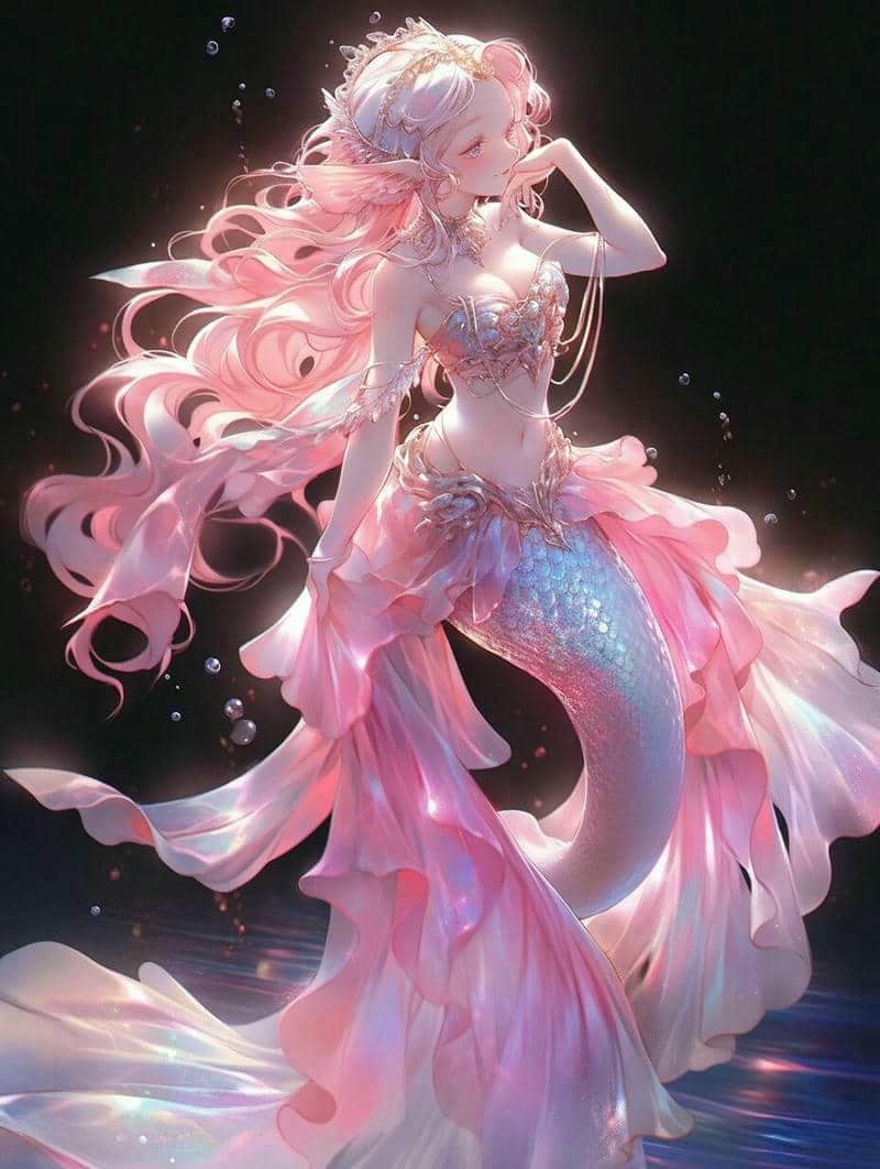 99+ Hình ảnh chibi nàng tiên cá cute, dễ thương nhất 33 hình ảnh nàng tiên cá chibi