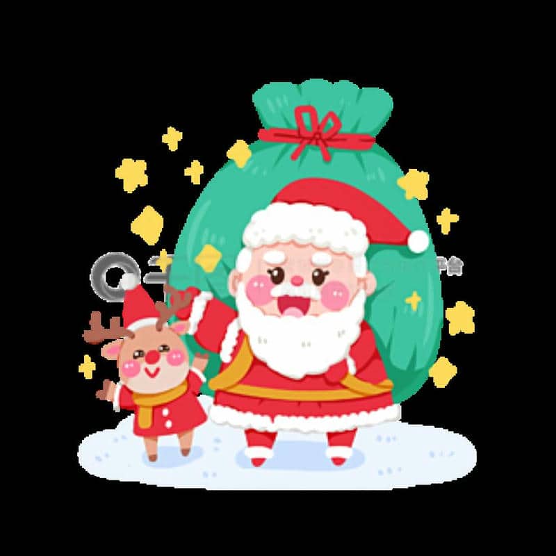 hình ảnh ông già noel cute 