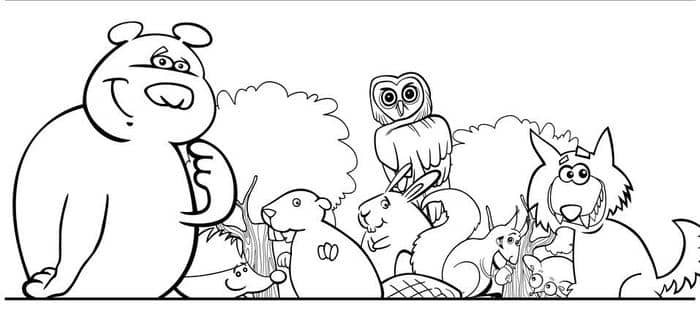 hình ảnh tô màu con vật