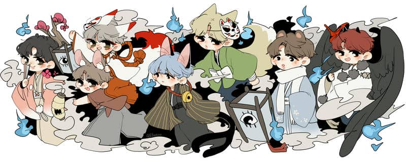 hình bts cute chibi