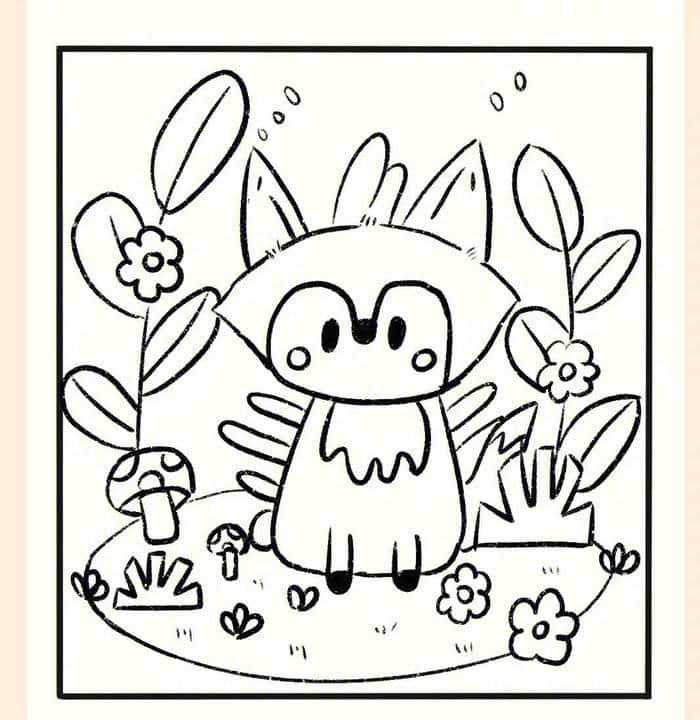 hình con vật cho bé tô màu