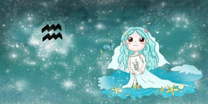 hình cung bảo bình chibi