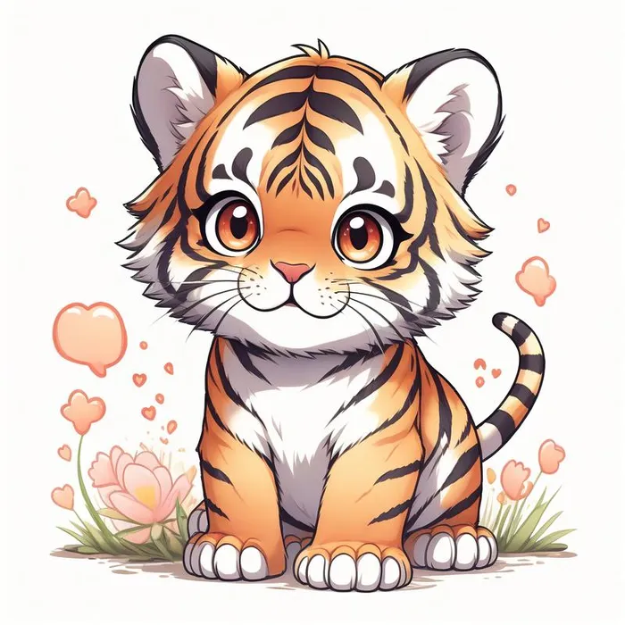 hình hổ mập cute