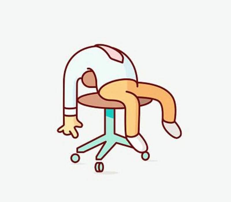 hình mệt mỏi hài hước