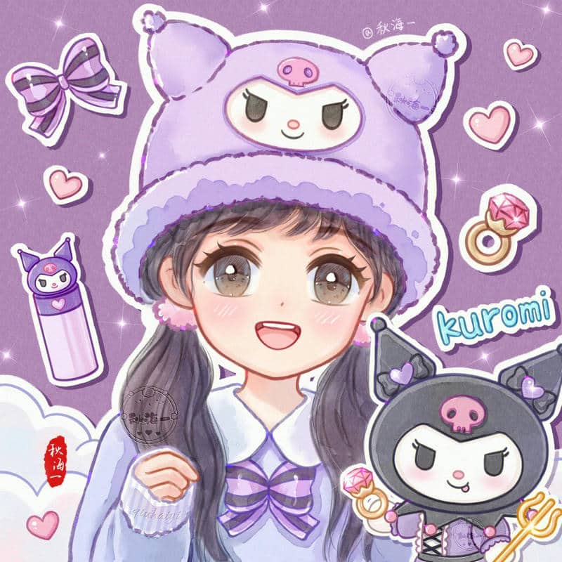 Bộ sưu tập 99+ hình ảnh Kuromi đáng yêu làm avatar 44 hình nền ipad kuromi