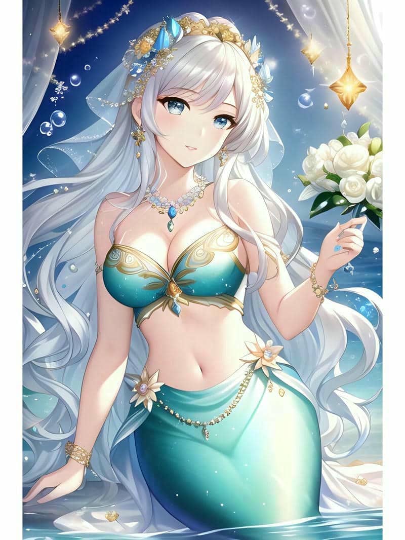 99+ Hình ảnh chibi nàng tiên cá cute, dễ thương nhất 40 hình nền máy tính nàng tiên cá chibi