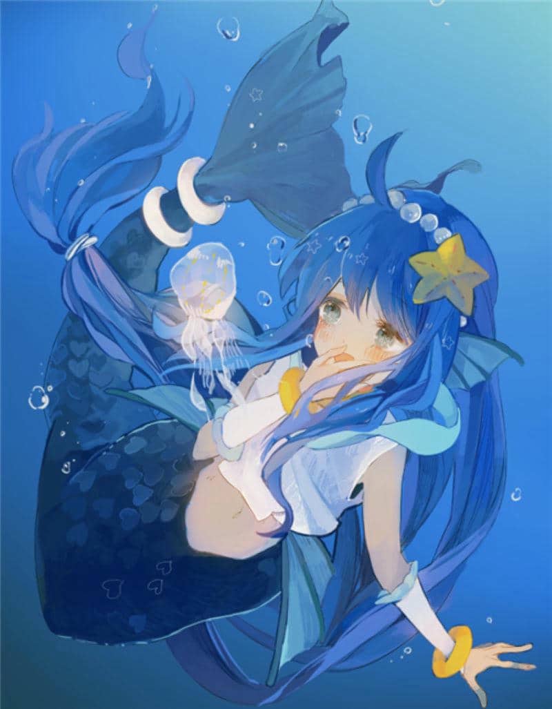 99+ Hình ảnh chibi nàng tiên cá cute, dễ thương nhất 17 hình nền máy tính nàng tiên cá cute
