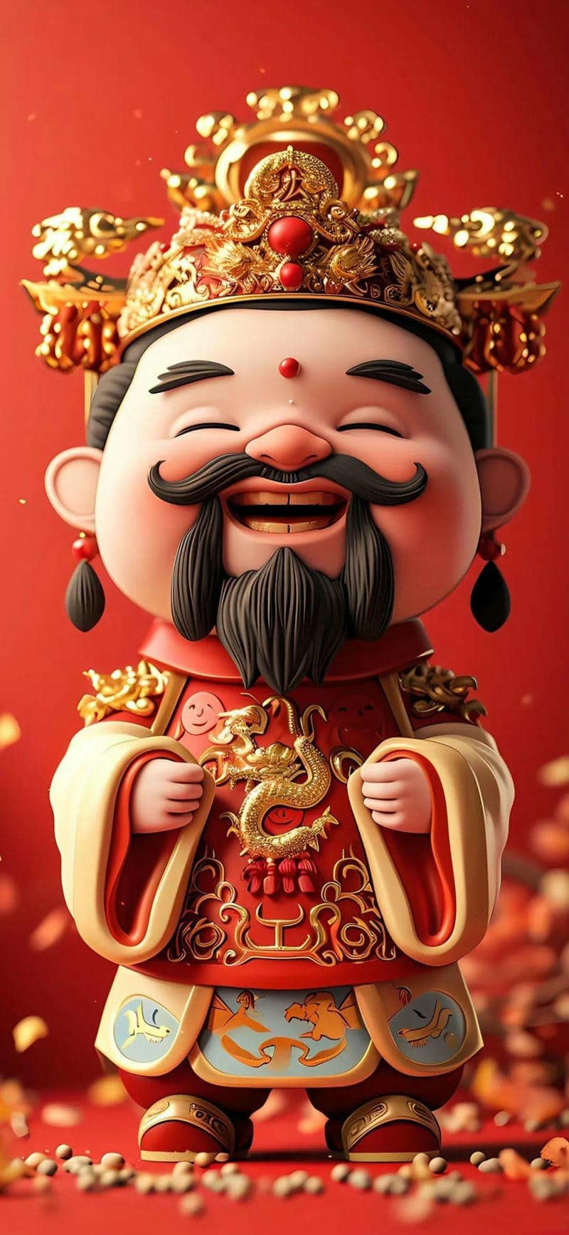 hình nền ông thần tài cute