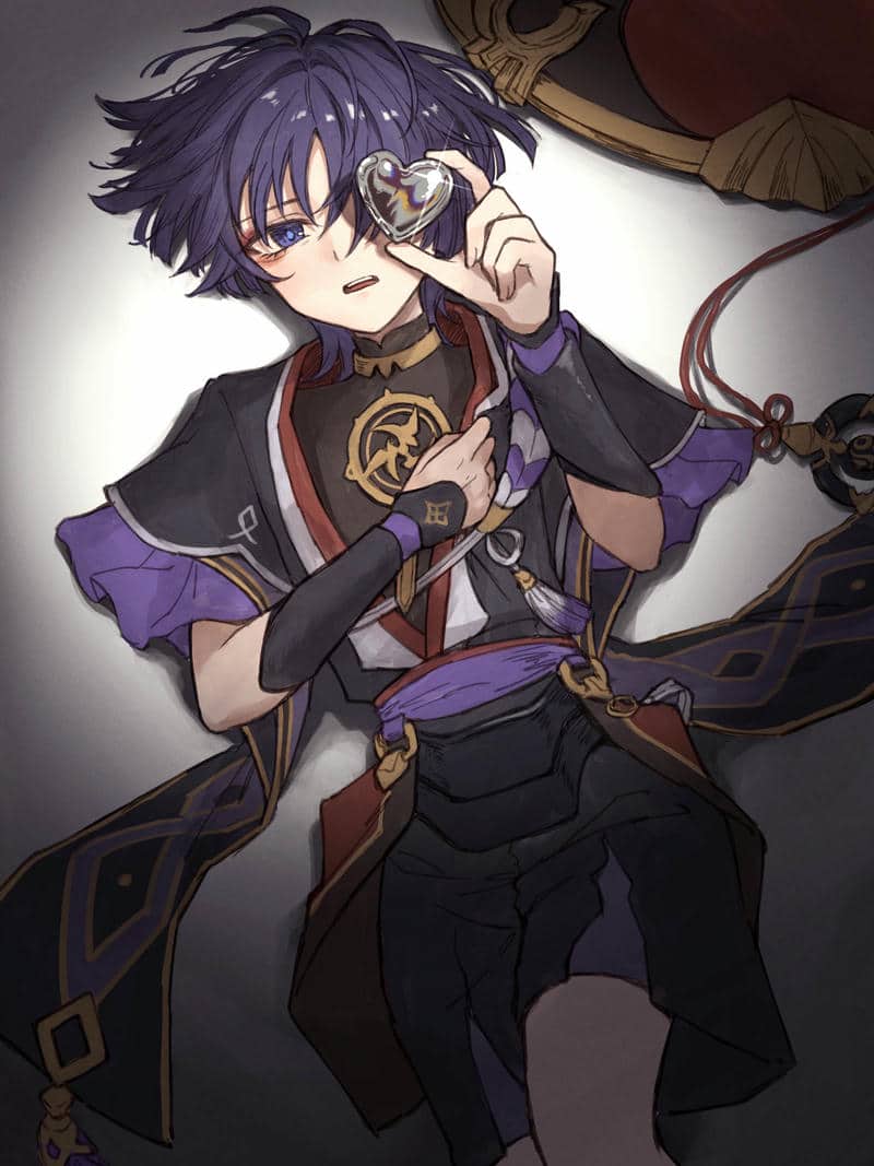 hình nền scaramouche anime cute