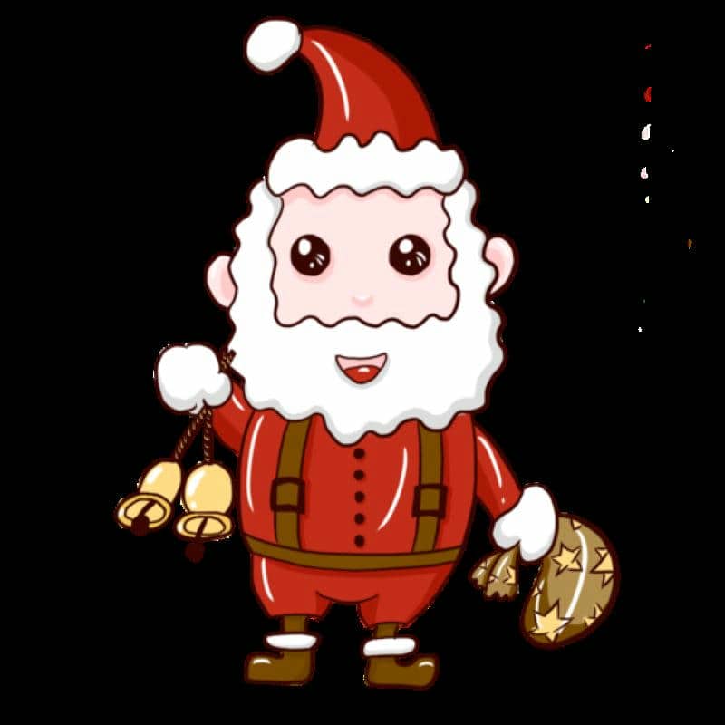 hình ông già noel dễ thương