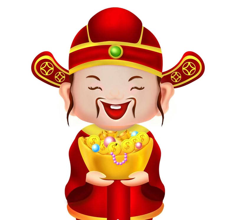 hình ông thần tài may mắn
