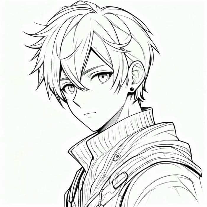 Tổng hợp 40+ hình tranh tô màu anime cute, đơn giản cho bé 16 hình tô màu anime