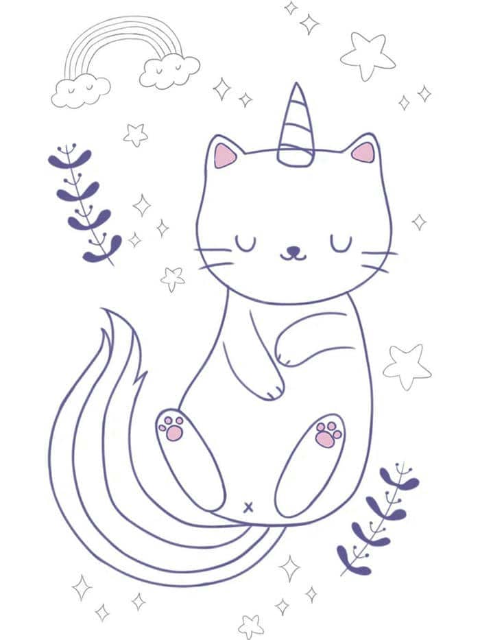 hình tô màu con mèo