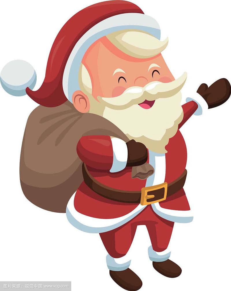 hình vẽ ông già noel chibi