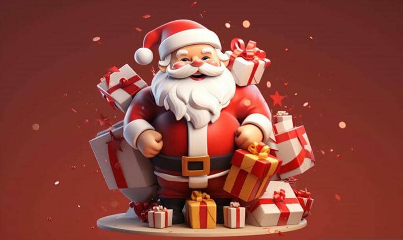 hình vẽ ông già noel dễ thương