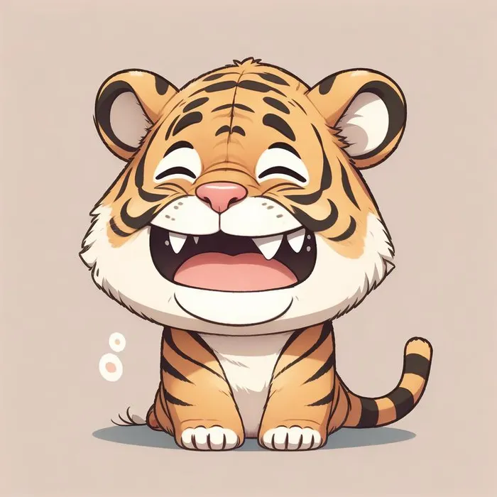 hổ con dễ thương chibi
