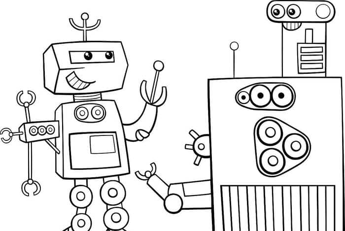 in robot tô màu