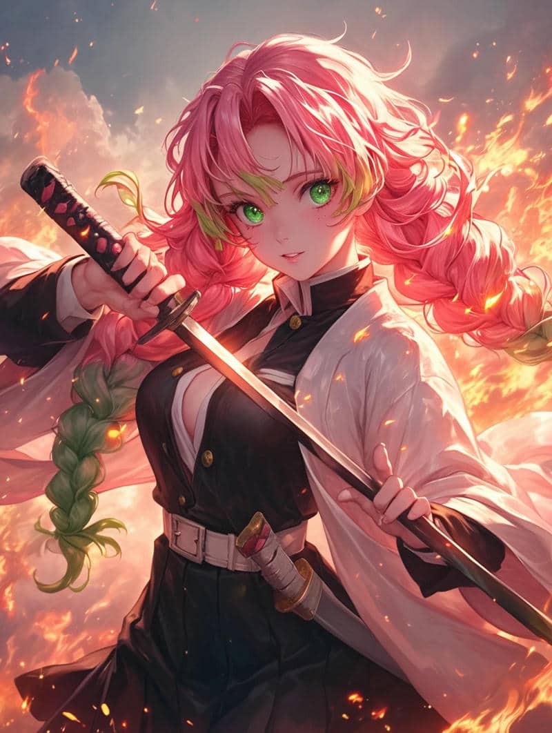 Tổng hợp 99+ hình ảnh chibi Mitsuri siêu dễ thương 46 kimetsu yaiba mitsuri