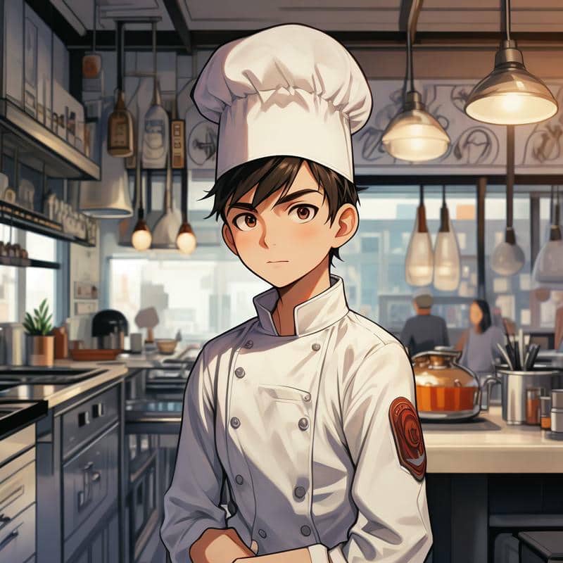 logo đầu bếp nam