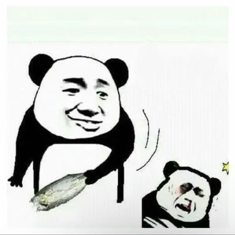 meme gấu trúc đánh