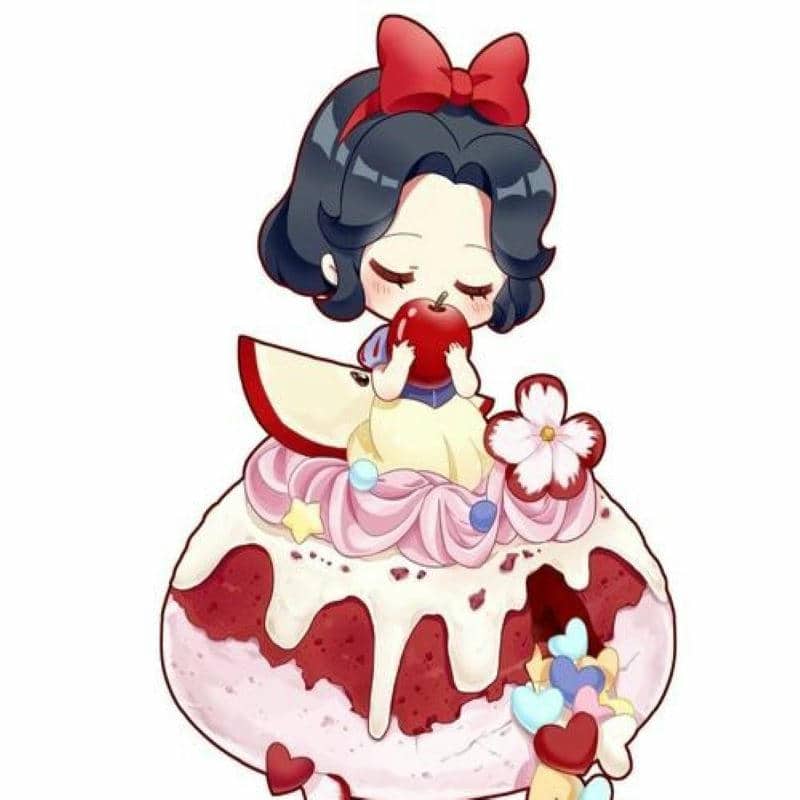 nền công chúa anime chibi