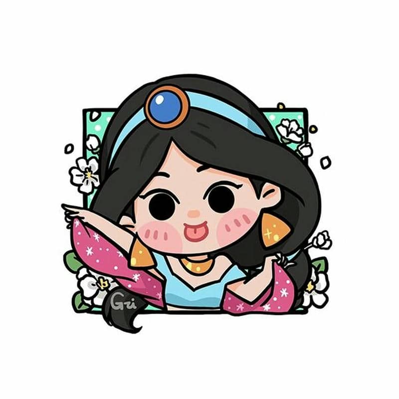 nền công chúa chibi cute