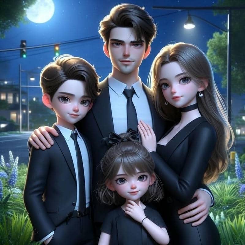 nền máy tính ảnh gia đình