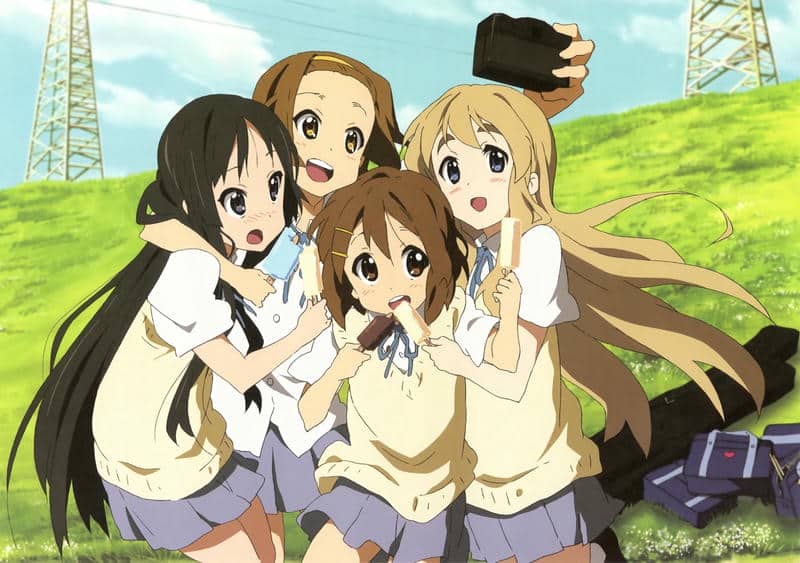 nhóm ảnh 4 người bạn thân anime chibi