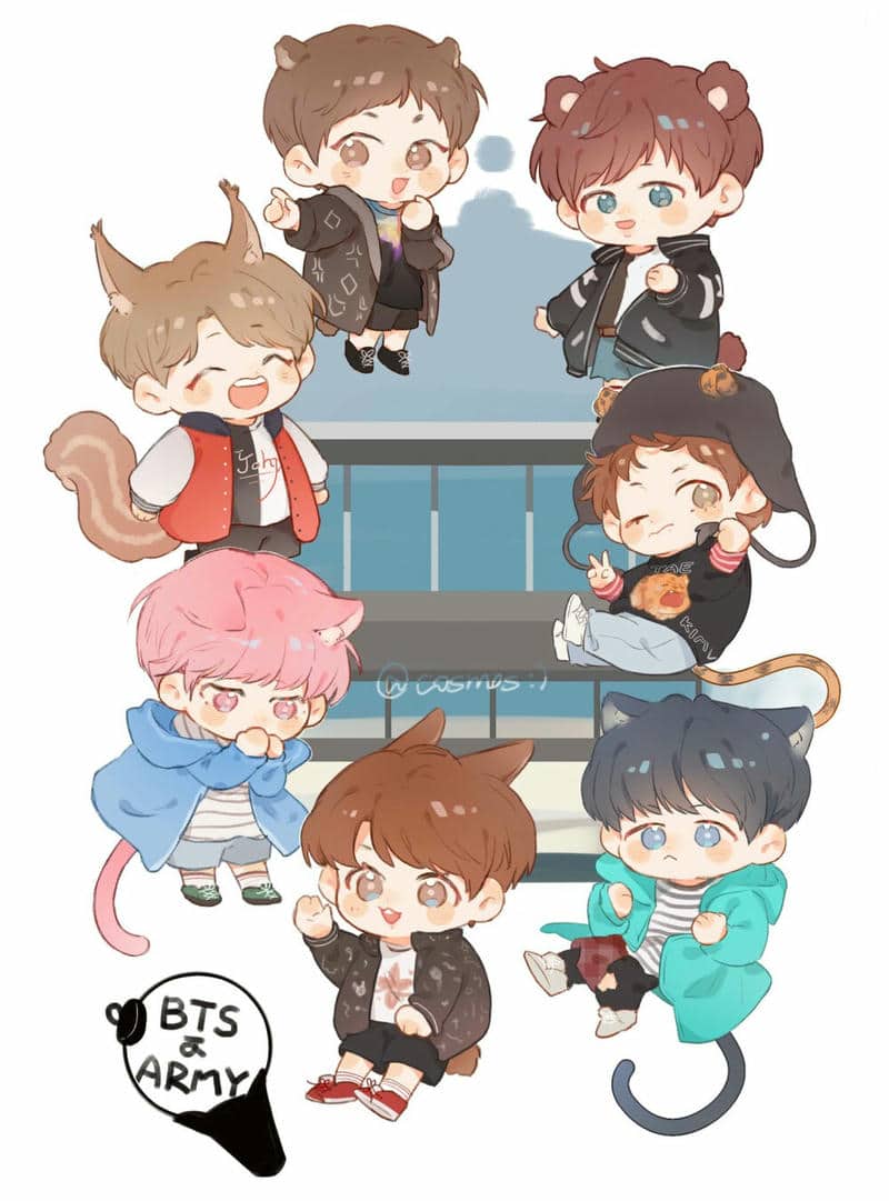 nhóm bts chibi