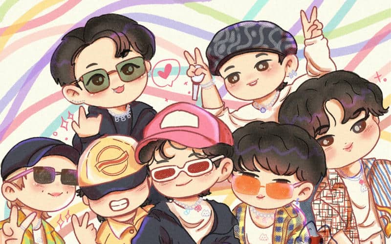 nhóm bts chibi