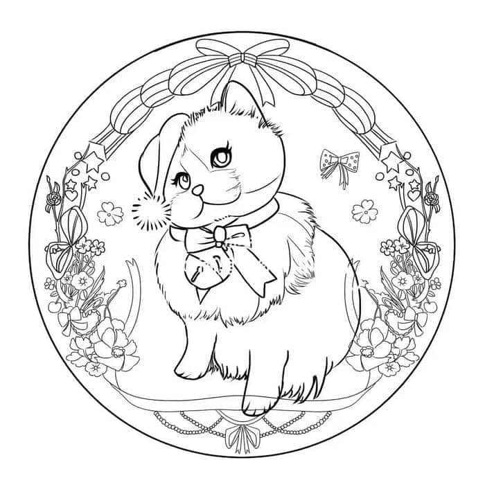 tô màu con mèo chibi