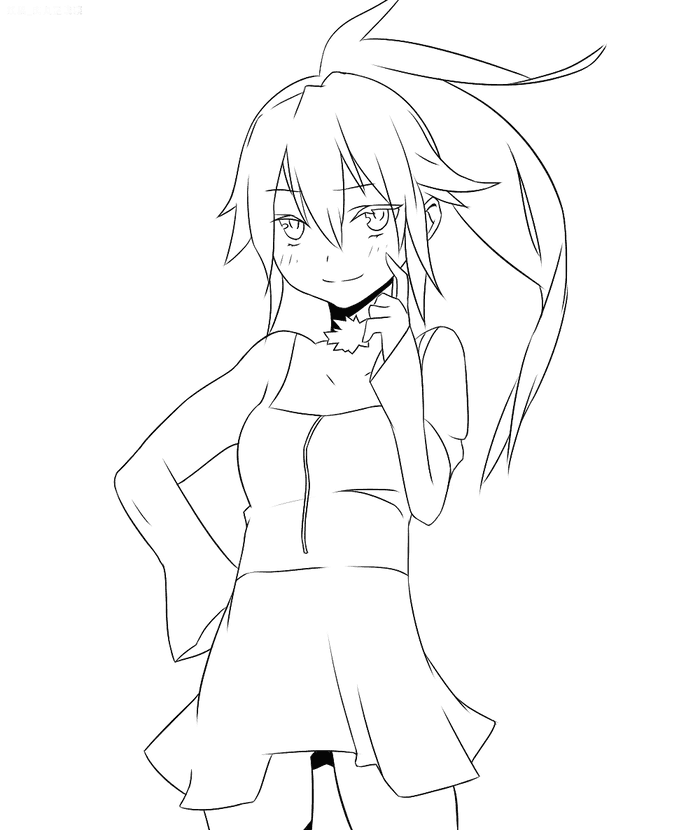 Tổng hợp 40+ hình tranh tô màu anime cute, đơn giản cho bé 32 tô màu tranh anime