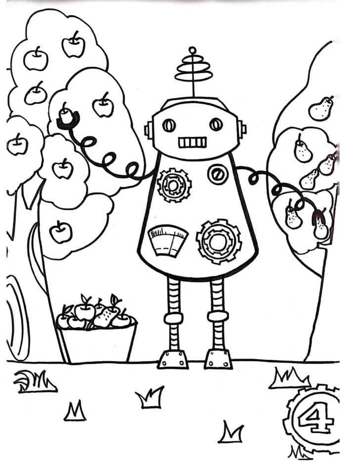 tranh robot