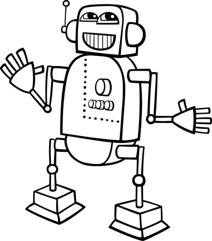 tranh robot tô màu