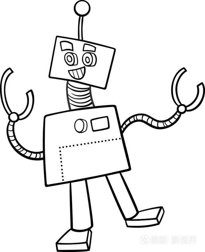 tranh tô màu robot cho bé trai