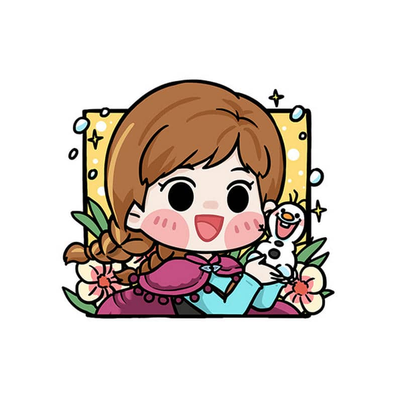vẽ công chúa elsa