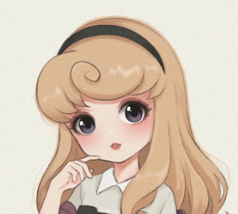 vẽ công chúa tóc mây chibi