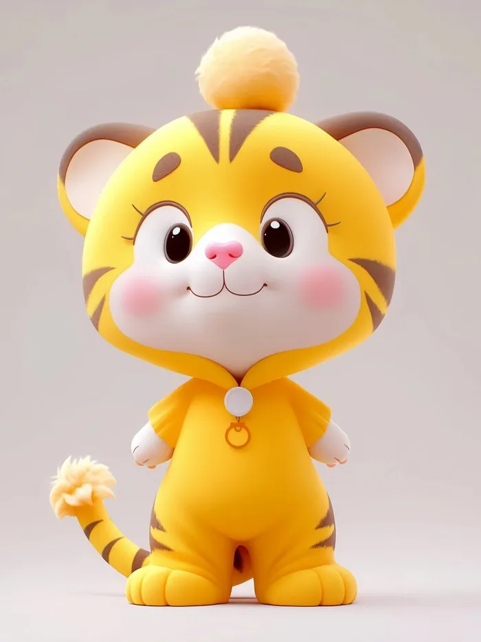 vẽ hổ chibi hoạt hình