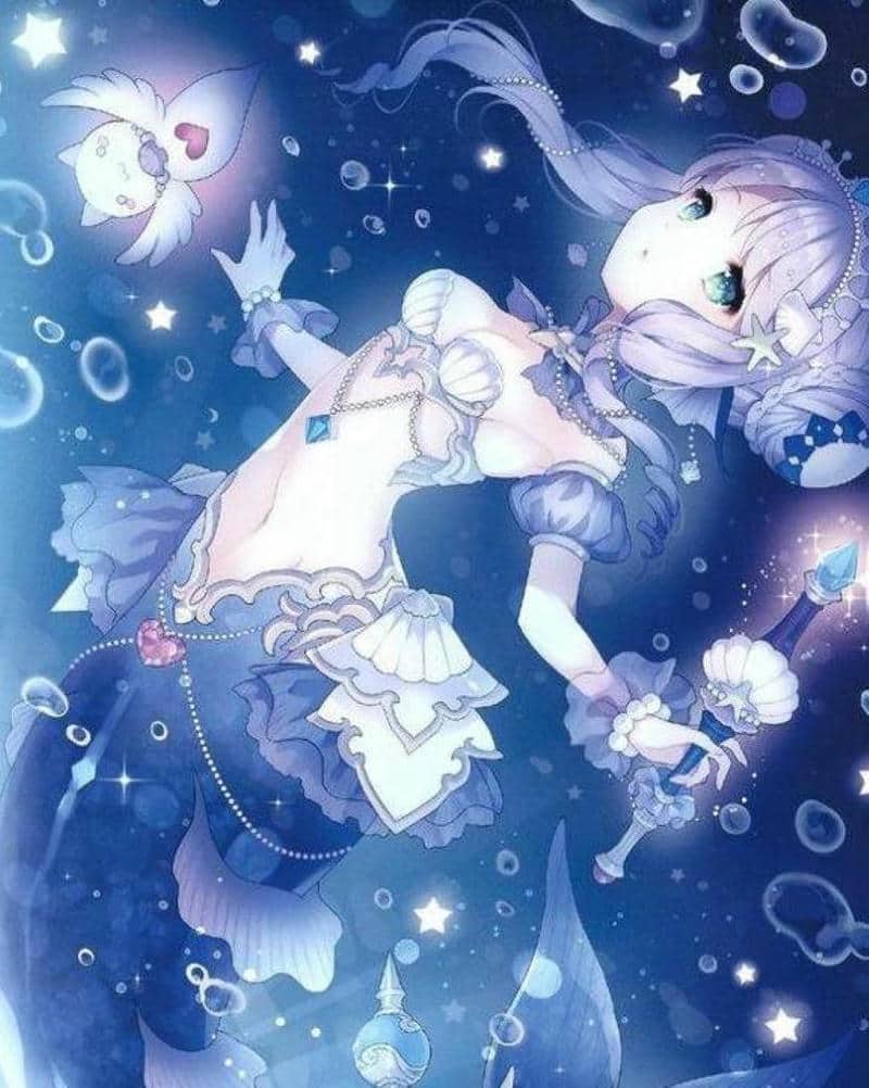 99+ Hình ảnh chibi nàng tiên cá cute, dễ thương nhất 23 vẽ nàng tiên cá chibi