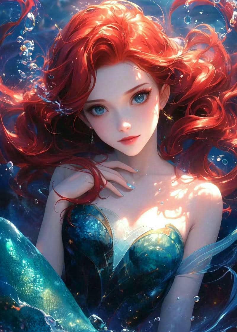 99+ Hình ảnh chibi nàng tiên cá cute, dễ thương nhất 50 vẽ nàng tiên cá dễ thương